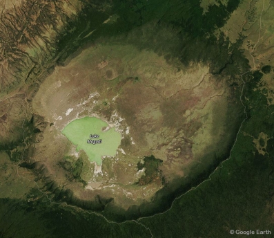 Crater satellite image